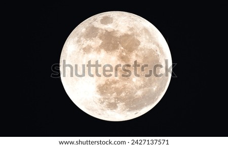 full moon background. Realistic full moon. Detailed vector illustration.