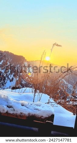Best peaceful image in the world.
Sunset on snow fall mountains.
Great natural experience. Wonderful snow fall at malam jabbah.
Best background pic for nature lovers.
