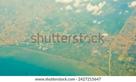 aerial view of Cirebon city