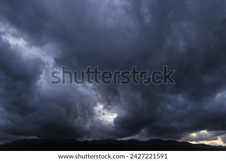 dark clouds before a storm in the rain, before the rain.sky
