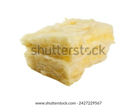 Glass wool batt insulation. Isolated on a white background. Royalty-Free Stock Photo #2427229567