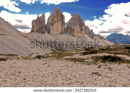 The fantastic Tre Cime di Lavaredo, in the Italian Dolomites.