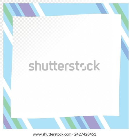Vector frame with color lines