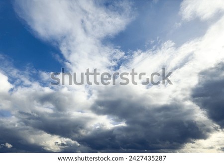 colorful dramatic sky background with black clouds, nature