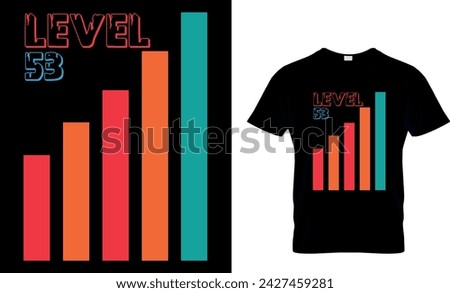Level 53 - T shirt design Template