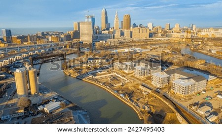 Cleveland Skyline in the Winter of 2024
