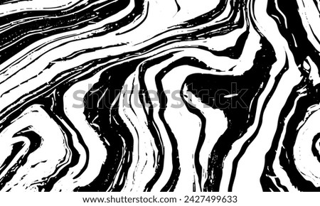Grunge detailed black abstract texture. Vector background	
