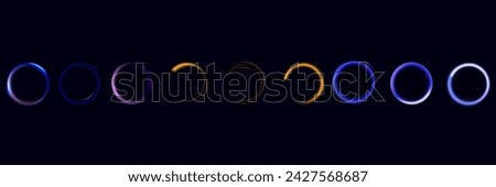 Abstract neon background. luminous circle. Luminous spiral cover. Wake wave, fire path trail line and swirl effect curve. Food isolated. space tunnel. Ellipse shimmery color.
