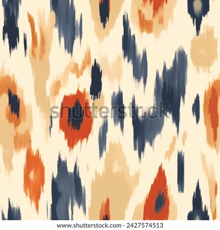Poppy daisy flower beige fabric decor , Illustration stripe vector print ethnicity botanical fashion colorful drawing beautiful textile ornamental ogee endless ornament seamless trendy endless pattern Royalty-Free Stock Photo #2427574513
