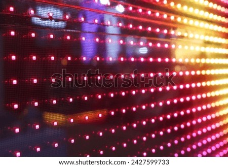 LED rgb screen transparent technology for advertising industry.