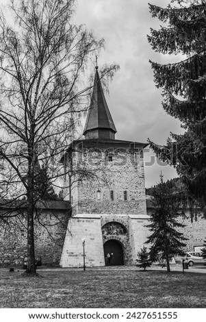 Sucevita Monastery Europe, Romania, Suchav region,  Sucevița, DN17A 169, 727510, 12.02.2024 year  