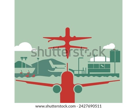 Airplane route clipart of airline travel dotted  Sustainable Aviation Fuel Stock Illustrations, Royalty Free Vector Graphics and Clip Art with eps 10 free Sustainable Aviation Fuels 