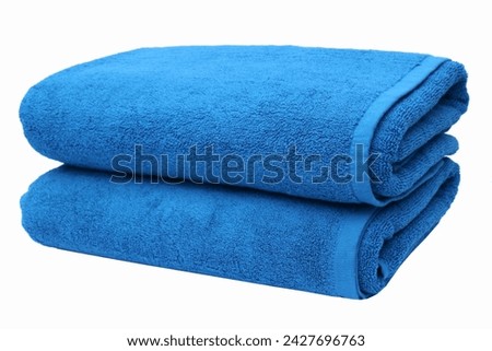 Blue Commercial Bath Towels for Hotel 