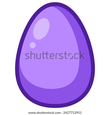 Unique cute Easter eggs, digital art illustration