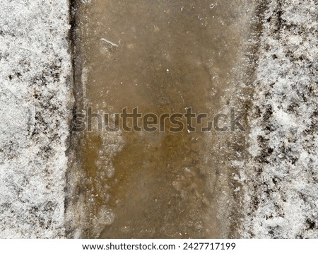 Texture of dirty snow, seamless texture of snow.