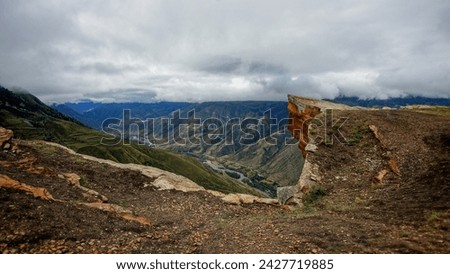 Troll tongue in the mountain village of Goor, Dagestan Royalty-Free Stock Photo #2427719885
