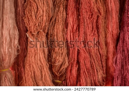 Closeup of silk threads for a beautiful background.