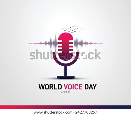 World Voice Day. Voice Day Creative concept vector illustration.  Royalty-Free Stock Photo #2427783257