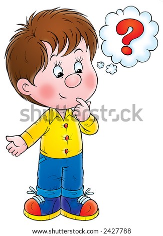 Boy with question