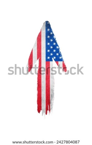 American Flag Arrow icon symbol design Royalty-Free Stock Photo #2427804087