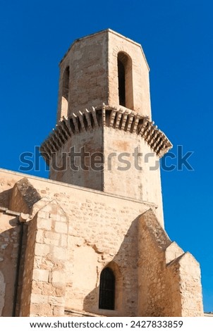 Belltower of st. laurent church, marseille, bouches du rhone, provence-alpes-cote-d'azur, france, europe Royalty-Free Stock Photo #2427833859