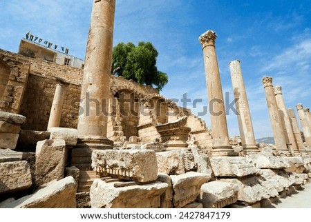Propilaeum, jerash (gerasa) a roman decapolis city, jordan, middle east Royalty-Free Stock Photo #2427847179