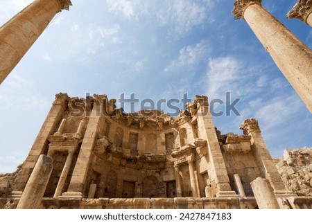 The nymphaeum, jerash (gerasa), a roman decapolis city, jordan, middle east Royalty-Free Stock Photo #2427847183