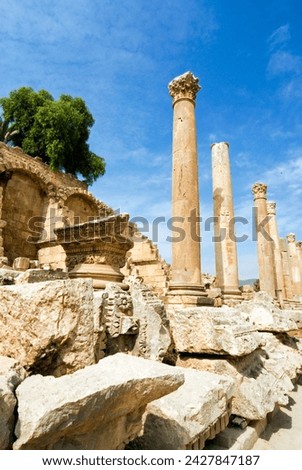 Propilaeum, jerash (gerasa) a roman decapolis city, jordan, middle east