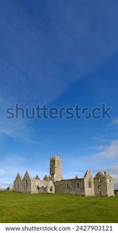Ross errilly franciscan friary, near headford, county galway, connacht, republic of ireland, europe Royalty-Free Stock Photo #2427903121