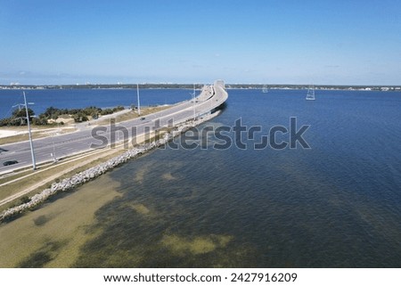 Hathaway Bridge in Panama City FL Royalty-Free Stock Photo #2427916209