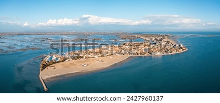 Panoramic Drone photo of Grado Peninsula, Gorizia Province, Friuli Venezia Giulia region, Italy