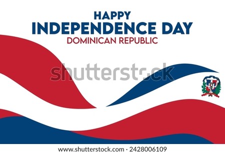 happy dominican republic independence day Royalty-Free Stock Photo #2428006109