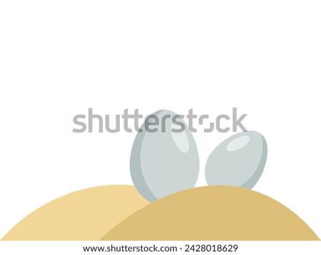 Frame Background Easter Eggs Illustration