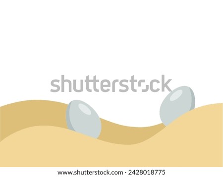 Easter Eggs with Frame Background