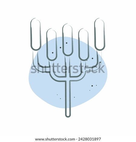 Icon Candelabra Tree. related to Kenya symbol. Color Spot Style. simple design editable. simple illustration