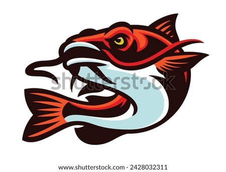 Catfish Vector Mascot Logo Design