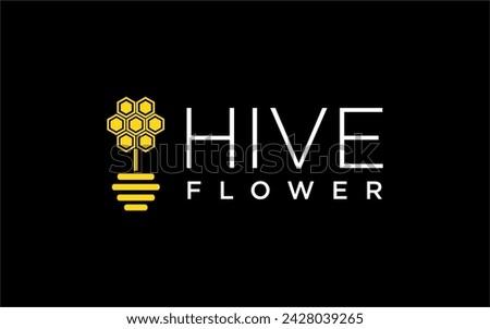 honey bee hive logo design