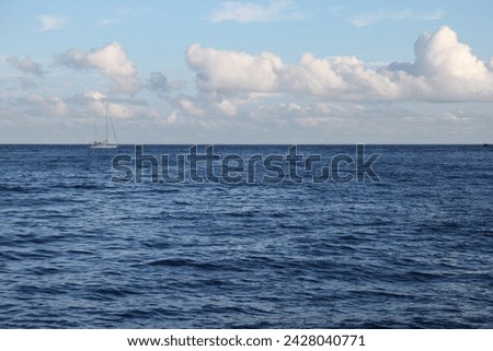 Exterior photo visual view of a natural nature ocean sea landscape with nothing but space and freedom in day time during summer nice isolated wild space with nobody around