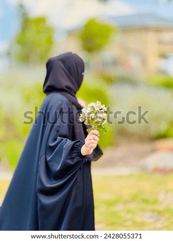 Hijab DP without revealing your face Royalty-Free Stock Photo #2428055371