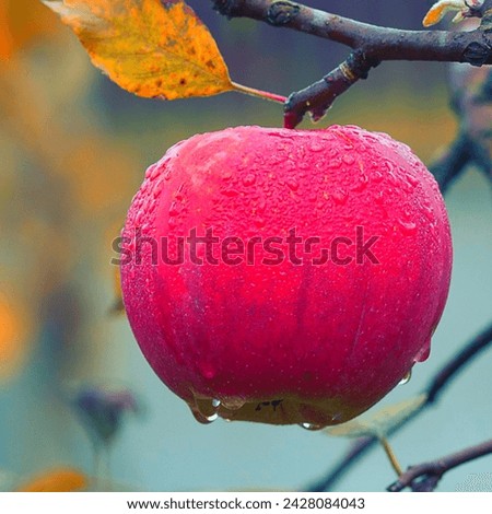 Apple juice and water apple fresh tree beautiful and amazing picture 