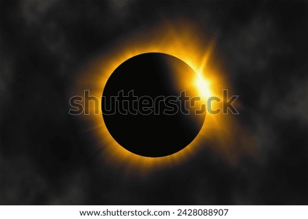 Total Solar Eclipse 2024, Astronomical Phenomenon Royalty-Free Stock Photo #2428088907