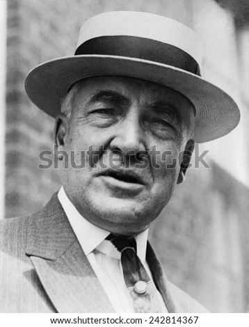 Warren G.Harding (1865-1923), 29th President of the United States. 1921-1923. Royalty-Free Stock Photo #242814367