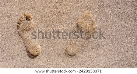 Beach Sand Footprint Abstract Background Design