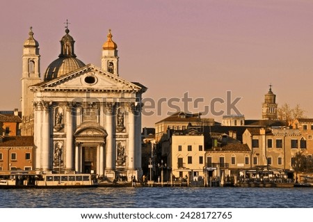Gesuiti church, zattere, dorsoduro, giudecca canal, venice, veneto, italy, europe Royalty-Free Stock Photo #2428172765