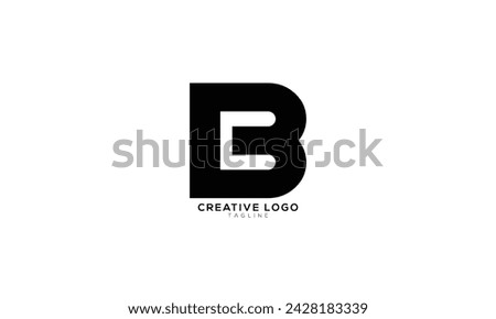 BC CB Abstract initial monogram letter alphabet logo design