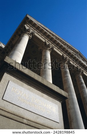 The royal exchange, city of london, london, england, uk, europe