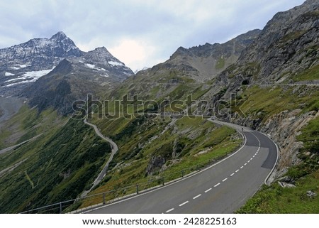 Susten pass road, uri, switzerland, europe Royalty-Free Stock Photo #2428225163