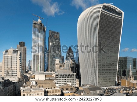 City of london from monument with walkie talkie building in foreground, london, england, united kingdom, europe