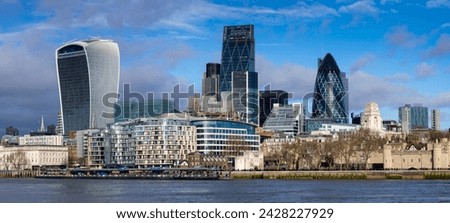 City of london square mile panorama, london, england, united kingdom, europe
