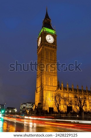 Big ben at dusk, unesco world heritage site, london, england, united kingdom, europe